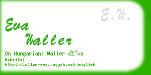 eva waller business card